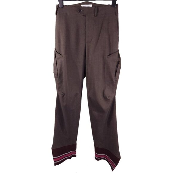 Kiko Kostadinov Valakas Cargo Pants 44 XS Brown Knit Cuff New - Picture 2 of 14